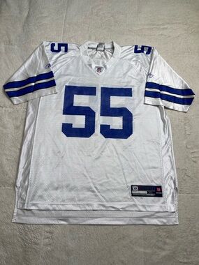 Reebok NFL Dallas Cowboys Stephen Hodge White Football Jersey Mens XL Y2K Vtg